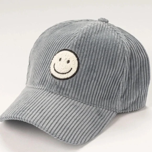 NWOT Light Blue Smiley Baseball Hat - Picture 1 of 1
